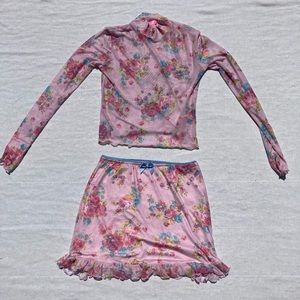 Pink mesh Sugar Thrillz two piece set